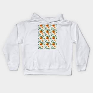 Orange seamless pattern Kids Hoodie